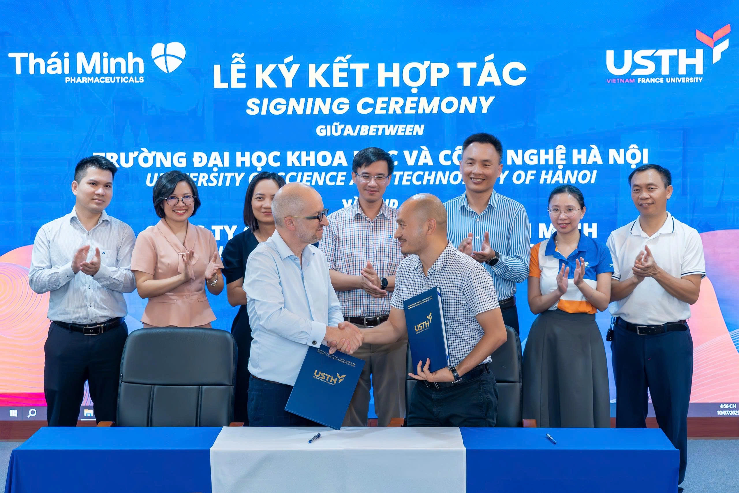 Dược phẩm Thái Minh và USTH hợp tác thành lập phòng thí nghiệm chung: Cầu nối chiến lược giữa nghiên cứu và thực tiễn